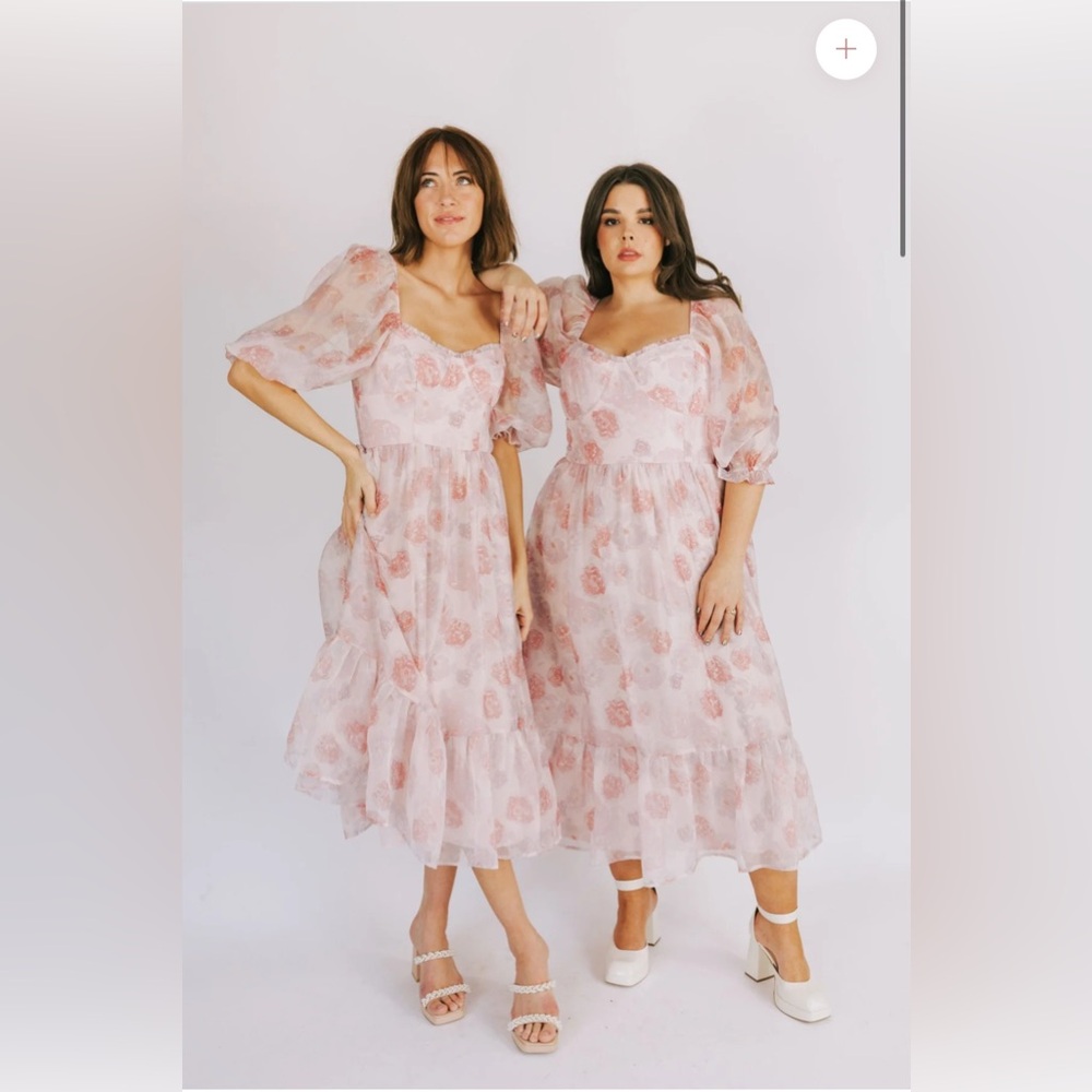 One loved babe love letter midi dress